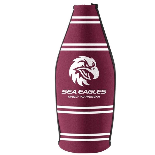 Manly Warringah Sea Eagles TALLIE LONG NECK Beer Wine Bottle Zip Cooler (includes Carry Strap)