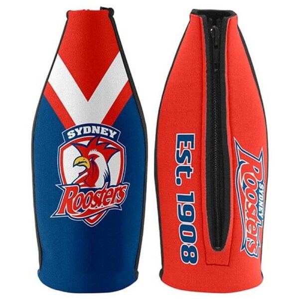 Sydney Roosters TALLIE LONG NECK Beer Wine Bottle Zip Cooler (includes Carry Strap)