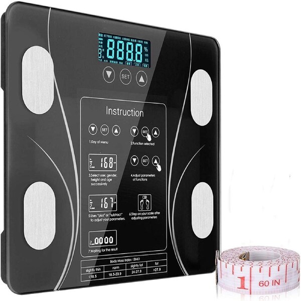 LCD Scales Body Weight Bathroom Bath room Body Fat Gym Fitness Scale BMI BMR