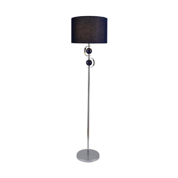 Virtue Modern Elegant Free Standing Reading Light Floor Lamp - Navy
