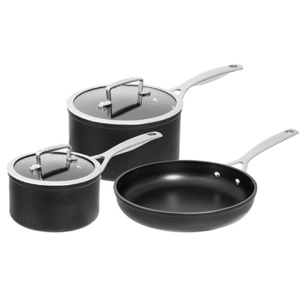 Pyrolux Ignite 3pc Cookware Set 14cm/18cm Saucepan 26cm Frypan Induction Safe
