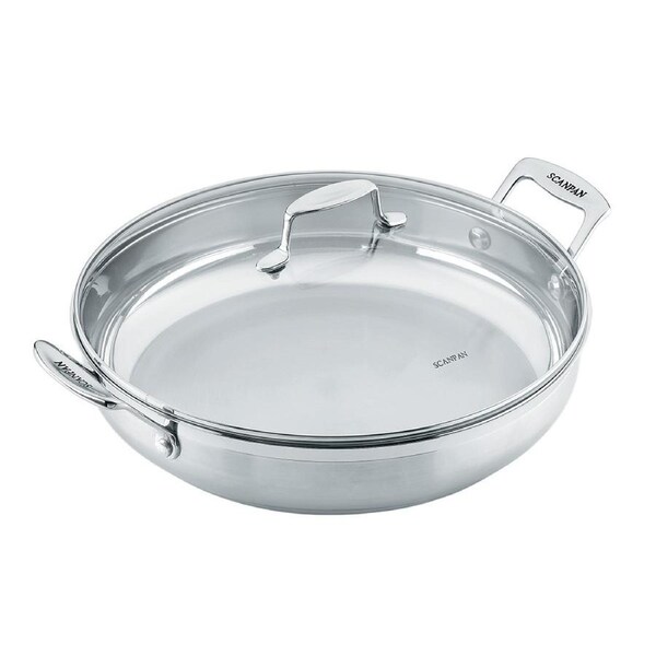 Scanpan 32cm Covered Stainless Steel Chef Pan Induction/Gas Cookware w/ Lid SL