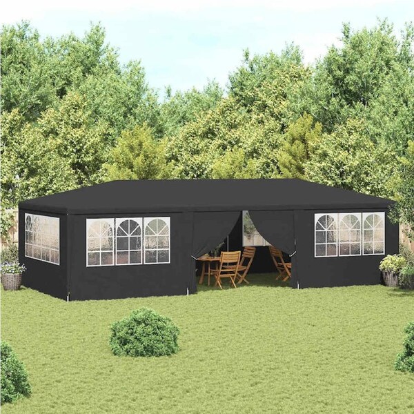 Professional Party Tent with Side Walls 4x9 m Anthracite 90 g/m? vidaXL