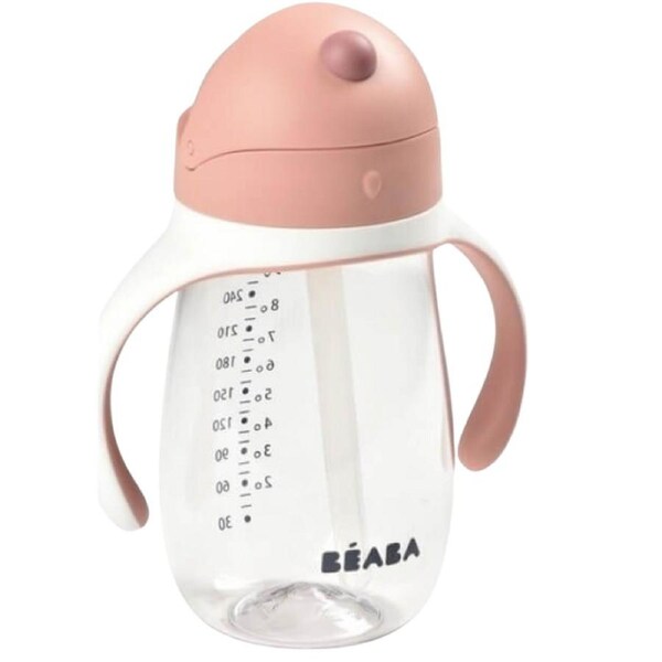 Beaba Straw Cup 300ml - Vintage Pink