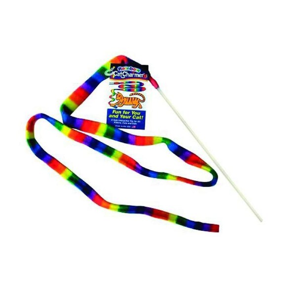 Cat Dancer Cat Charmer Interactive Cat Toy Rainbow Wand 163cm