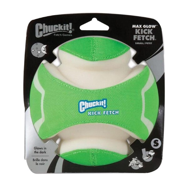 Chuckit Max Glow Kick Fetch Throw & Fetch Dog Toy Small 14cm