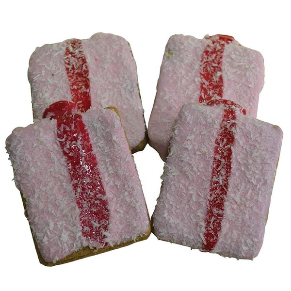 Huds & Toke Strawberry & Coconut Stripes Dog Treat 4 Pack