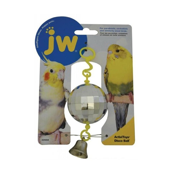 JW Pet Insight Activitoys Disco Ball Bird Toy for Small Birds