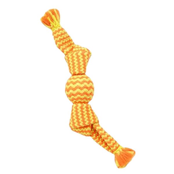 Flossy Chews Candy Wrap w/ Squeaky Ball Dog Toy Small 30cm