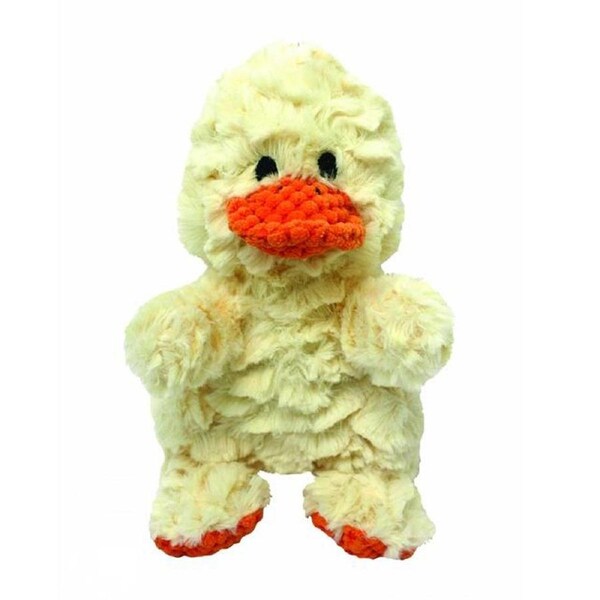 Multipet Wrinkleez Duck Plush Dog Squeaker Toy 24cm