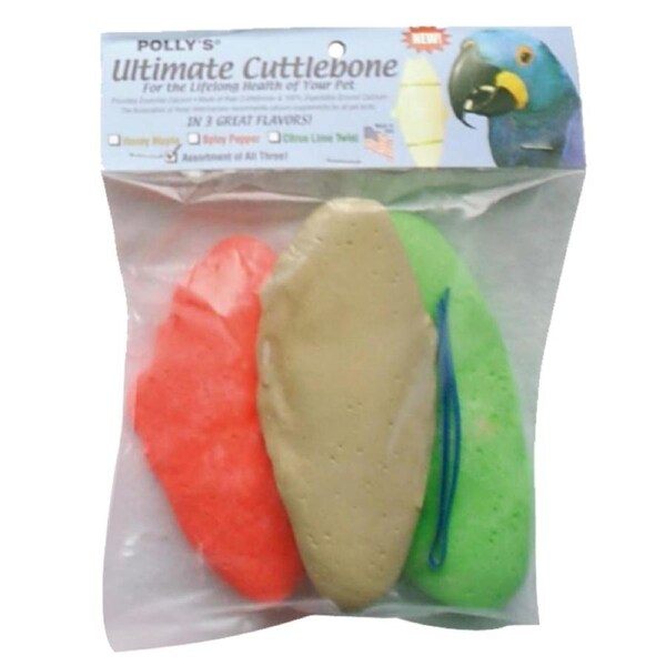 Pollys Pet Ultimate Cuttlebone for Birds Assorted
