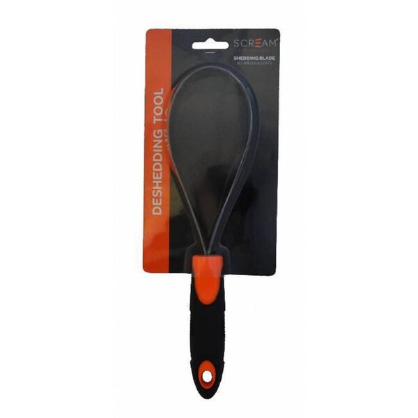 Scream Shedding Blade Grooming Tool for Dogs Loud Orange