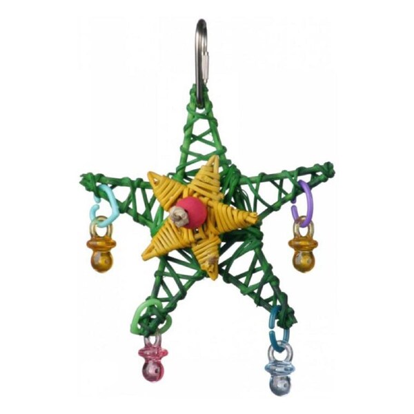 SuperBird Christmas Star Plastic Bird Toy for 11 x 7cm