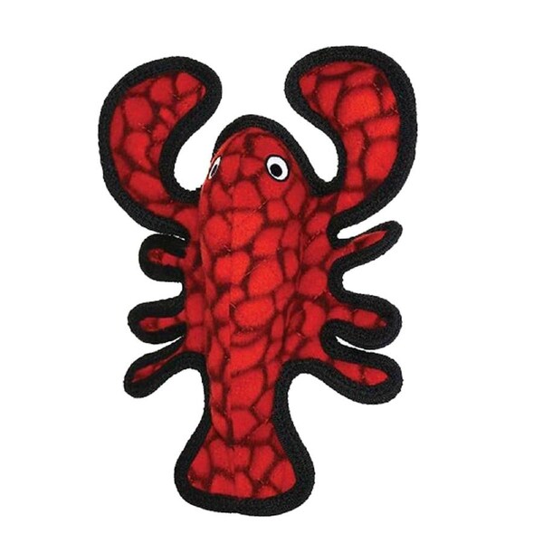 Tuffy Sea Creatures Jr Larry Lobster Plush Dog Squeaker Toy