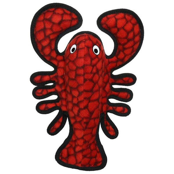 Tuffy Sea Creatures Larry Lobster Plush Dog Squeaker Toy