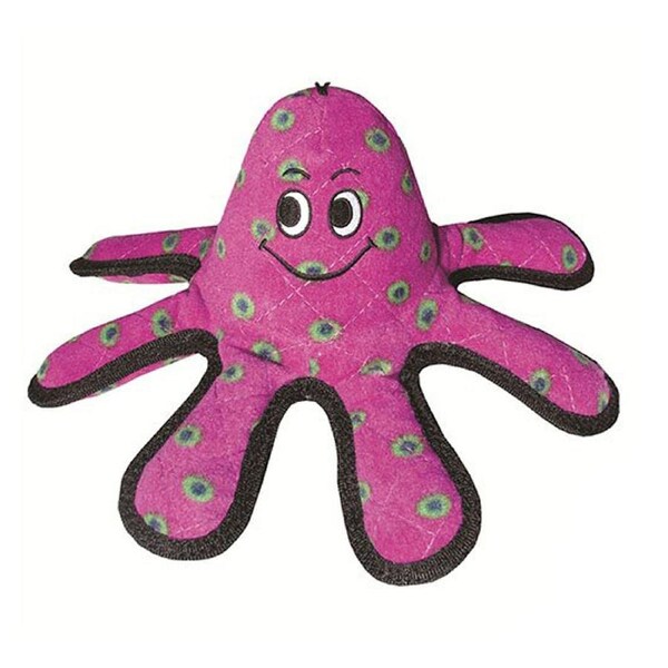 Tuffy Sea Creatures Lil Oscar Small Octopus Plush Dog Squeaker Toy