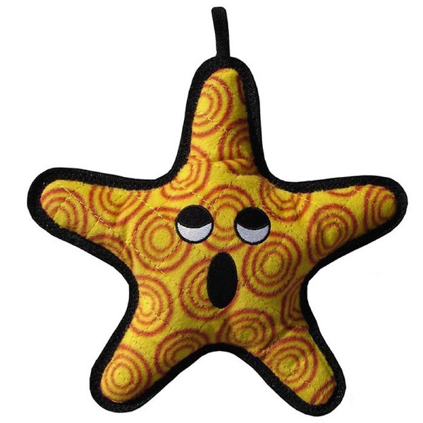 Tuffy Sea Creatures The General Starfish Plush Dog Squeaker Toy