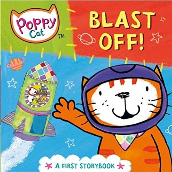 Poppy Cat TV: Blast Off! [Board book] -Lara Jones Children's Book