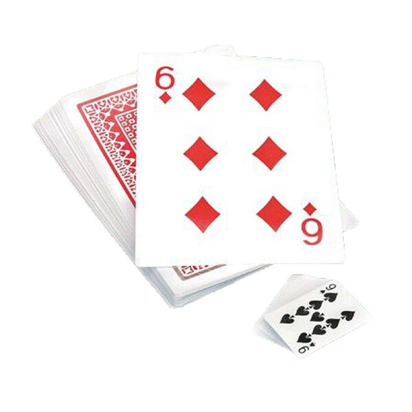 Jumbo A4 Sized Wipe Clean Playing Cards