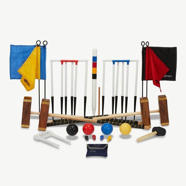 The Championship Croquet Set with Square Headed Mallets