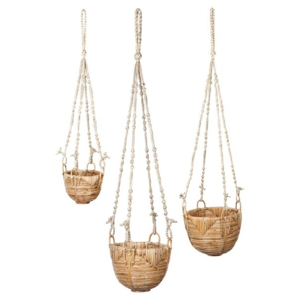 Savar (Set Of 3) Handmade Hanging Planters