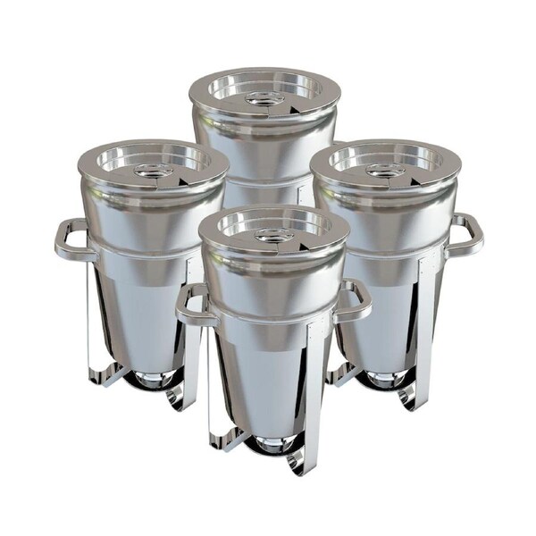 SOGA 4X Stainless Steel Round Soup Warmer Marmite Chafer Full Size 11L