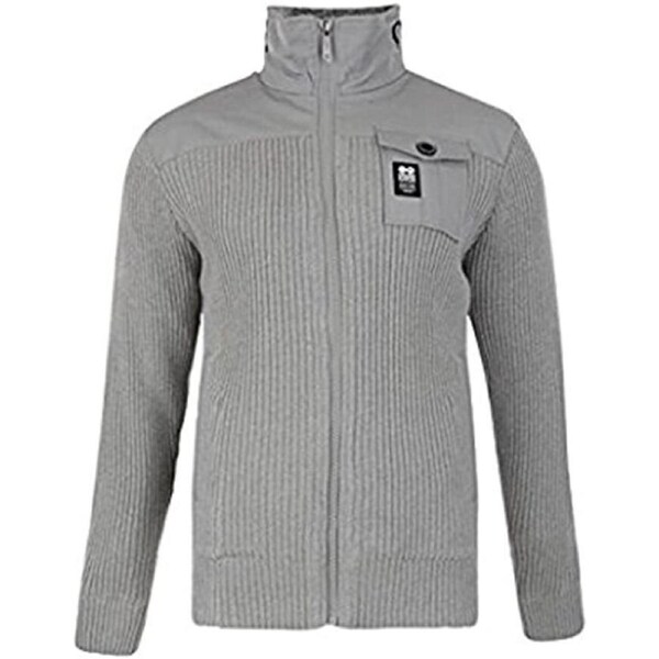 CROSSHATCH Mens Mashtons Zip Up SHERPA Jacket Fur Lined Jumper Sweater Parka Large
