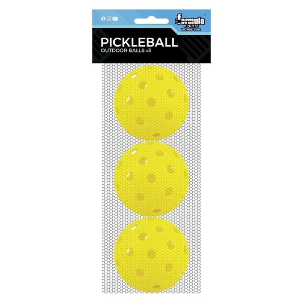 Formula Sports Pickleball Outdoor Balls 3 Pack
