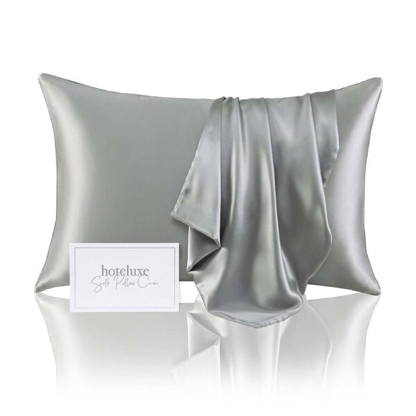 Silk Pillowcase Silver