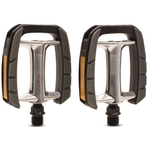 VP Components Black Plastic/Alloy Replacement Adult Bike Pedal Set 9/16-inch