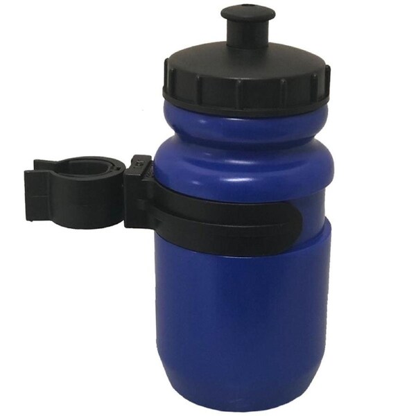 Bikes Up Kids Bike Water Bottle with Clip Blue