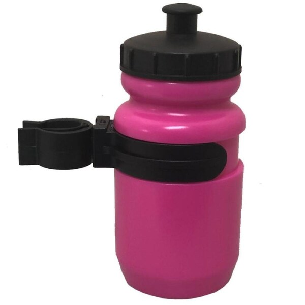 Bikes Up Kids 400mL Bike Water Bottle with Clip (Pink)