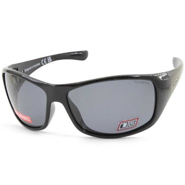Dirty Dog Icicle Polished Black/Grey Polarised Men's Sunglasses