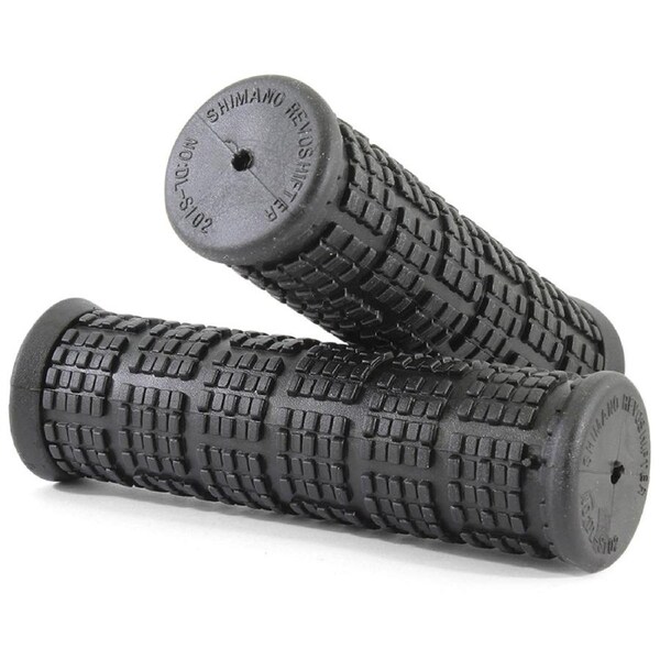 V-Grip Mountain Bike Handlebar Grips Black 102mm Kraton Rubber