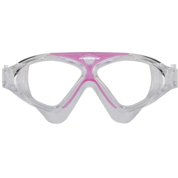 Mirage Lethal Junior Pink Full Size Kids Swimming Goggles with Ear Plugs