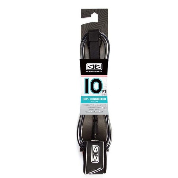 Ocean & Earth SUP Longboard 10-Foot Ankle Leash Black