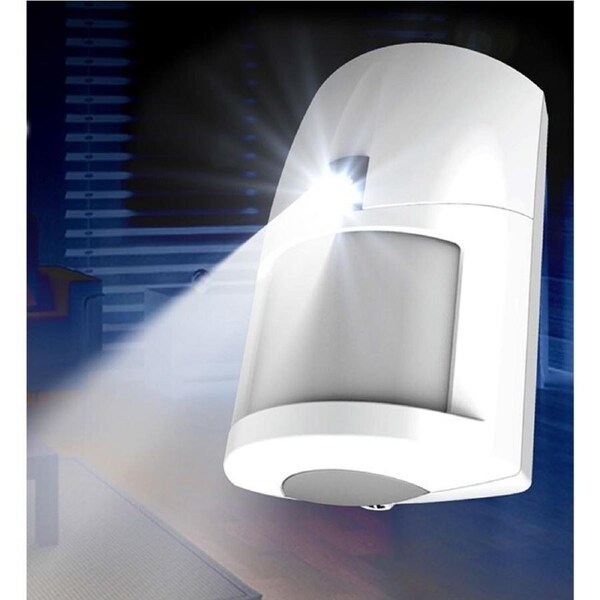 Ness 106-168 Lux Radio PIR Motion Detector w/ White LED Night Light 15m Range