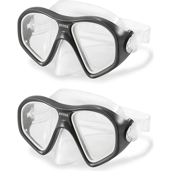 2x Intex Aqua Flow Sport Reef Rider Snorkel Mask Swimming Goggles Kids 14y+ Asst