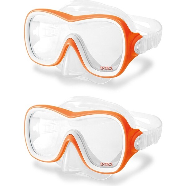 2x Intex Aqua Flow Sport Wave Rider Mask Swimming Snorkel Goggles Kids 8y+ Asst.