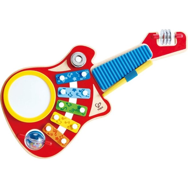 Hape 6 in 1 Music Maker Kids 18m+ Musical Instrument Percussion Wooden Toy