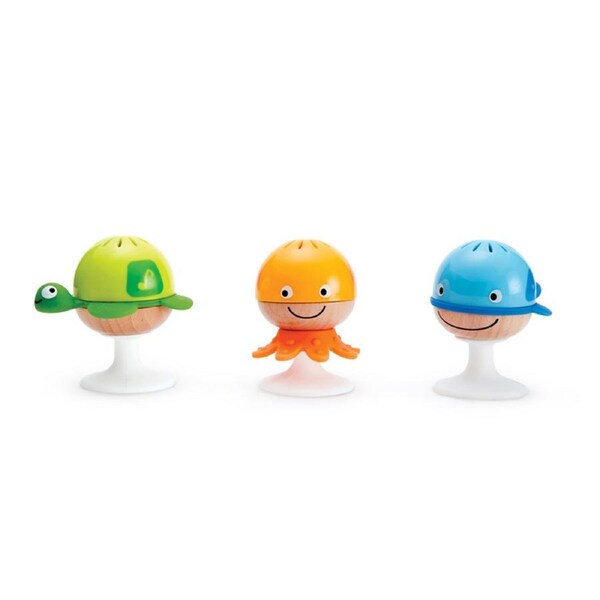 3pc Hape Stay-Put 7cm Rattle Set Educational/Infant/Baby Musical Wood Toy/ 0m+