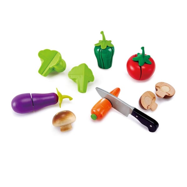 8pc Hape Garden Vegetables Cooking Ingredients/Educational Wooden Toy Kids 3y+