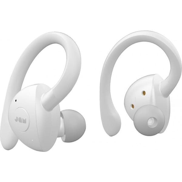Jam Athlete Bluetooth Wireless Sweat Resistant Sports/Gym Ear Hook Earphones WHT