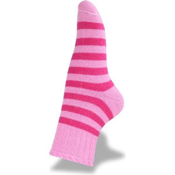 3Peaks Ranger Size 13-3 Assorted Kids/Chidren Stripe Winter/Warm Wool Socks Pink