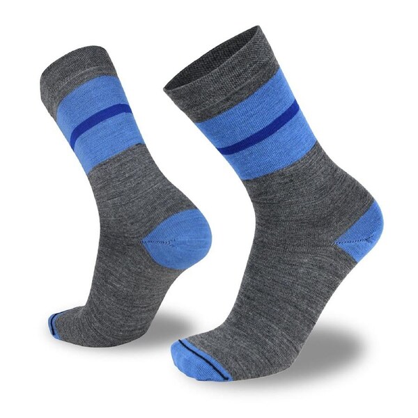 Wilderness Wear Dress Urban Merino Men Casual Socks Charcoal Pale Blue AU 3-8