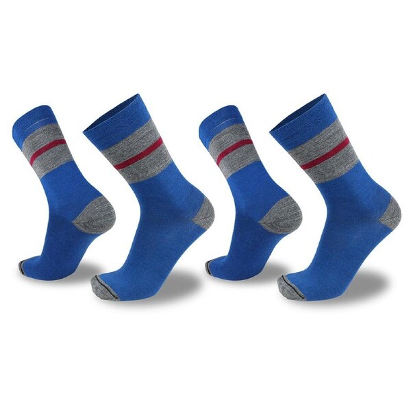 2pc Wilderness Wear Dress Urban Merino Men Business/Casual Socks CHAR RD AU12-15