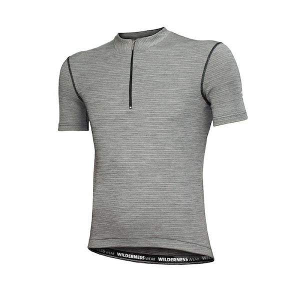 Wilderness Men Short Sleeve Cycle Jersey Thermal Activewear Ice Flow Size XL