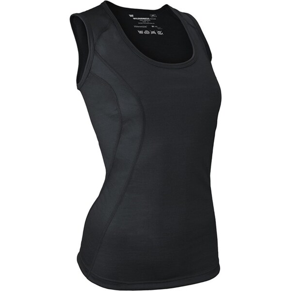 Wilderness Women Singlet Size 12 Thermal Winter/Hiking Slim Fit Activewear BLK