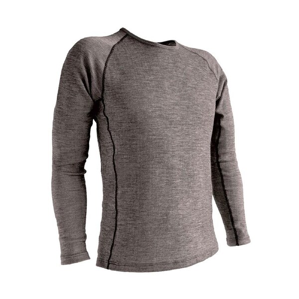 Wilderness Men Long Sleeve Crew Neck Winter Thermal Top Size XL Base Layer BLK