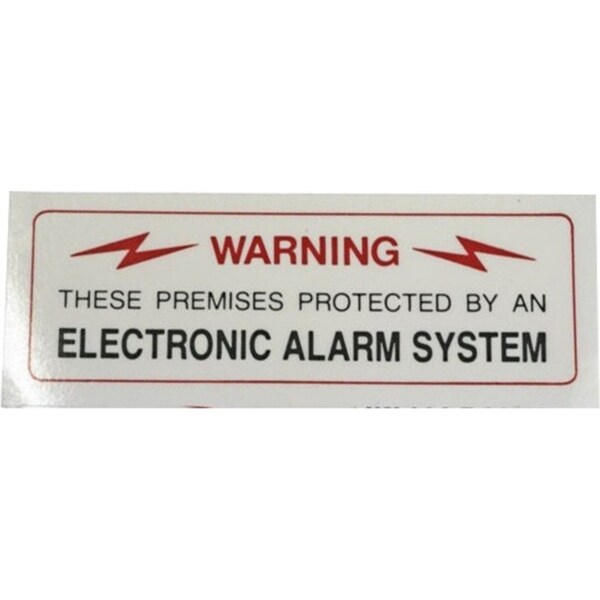 Ness BAS1060 145mm Window Security Warning Sticker Electronic Alarm System Sign
